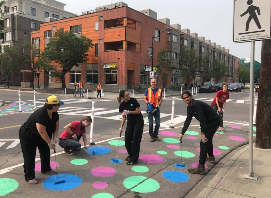 Bridgeland Polka Dot Intersection