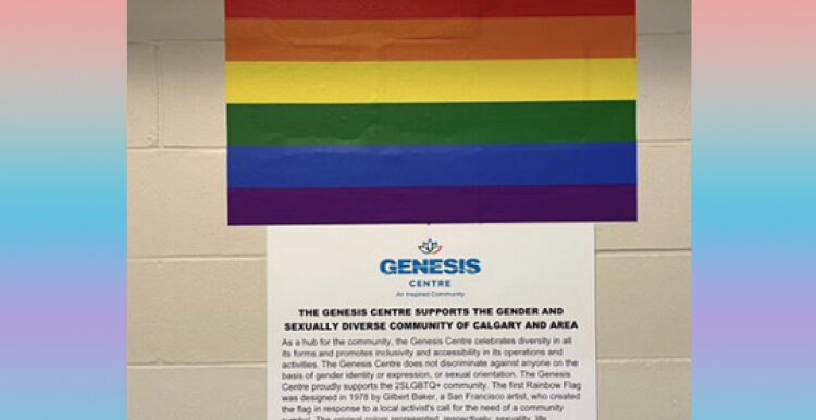 Genesis Centre Pride Decal